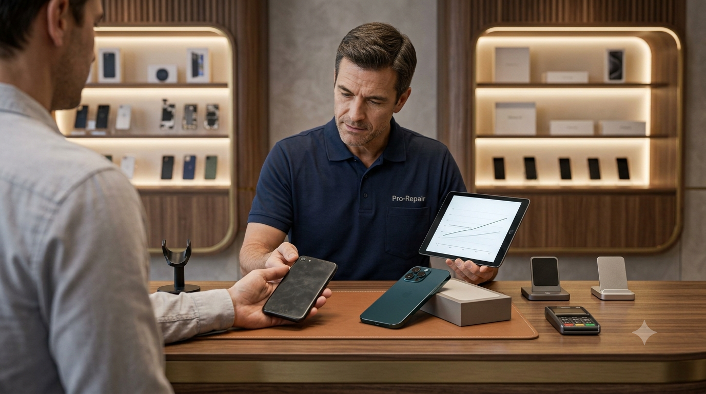 Mobile phone exchange service for upgrading to a new phone